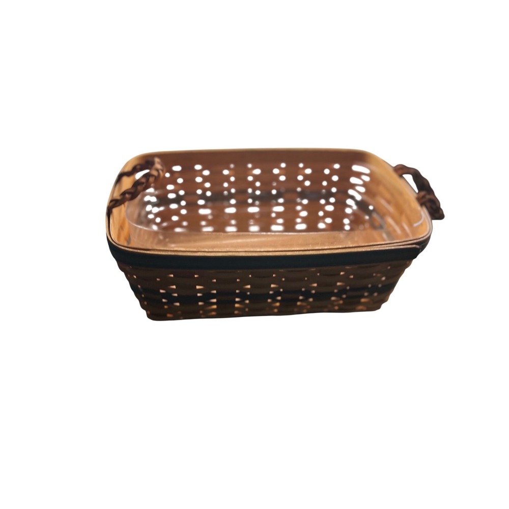 Longaberger 1997 Collectors Edition Basket Leather Handles Plastic Liner USA